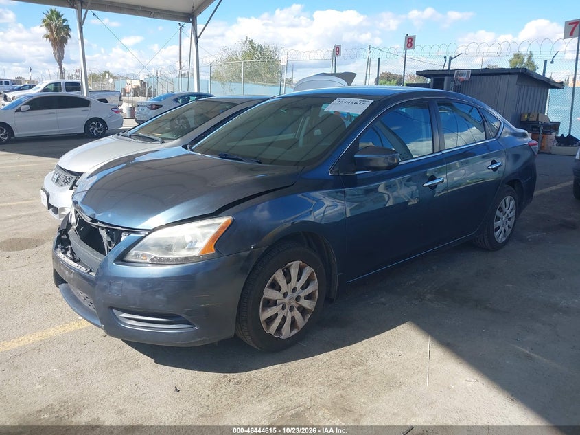 2014 Nissan Sentra Fe+ S/Fe+ Sv/S/Sl/Sr/Sv, Удар спереди, IAAI, VIN 3N1AB7AP3EY240663 — фото 2