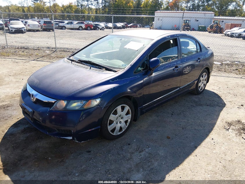 2009 Honda Civic Lx, Звичайний знос, IAAI, VIN 2HGFA16549H514122 — фото 2