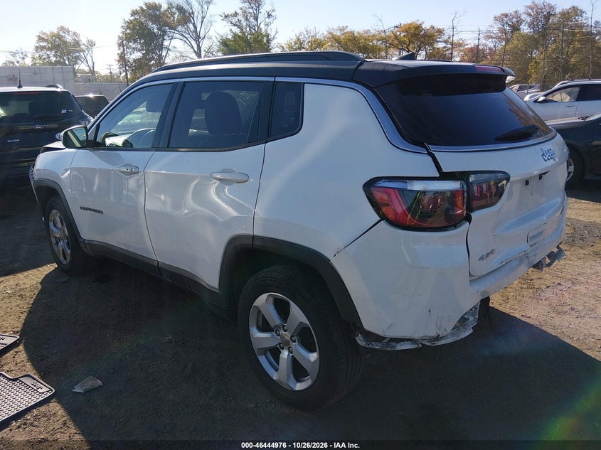 Vin: 3c4njdbb2kt834589, lot: 46945352, jeep compass latitude 4x4 20193