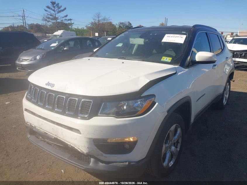 Vin: 3c4njdbb2kt834589, lot: 46945352, jeep compass latitude 4x4 20192