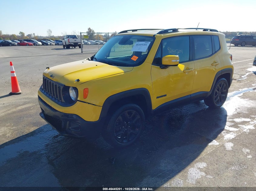 2017 Jeep Renegade Altitude 4X4, Удар спереди, IAAI, VIN ZACCJBBB3HPF92973 — фото 2