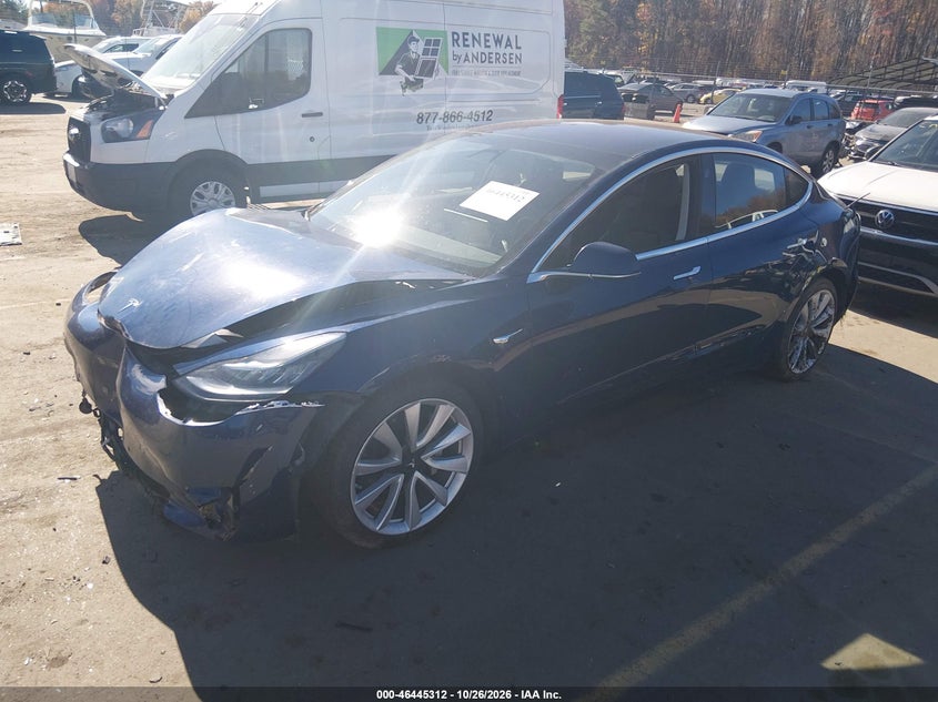 Vin: 5yj3e1ea8jf053005, lot: 46945688, tesla model 3 long range/mid range 20182