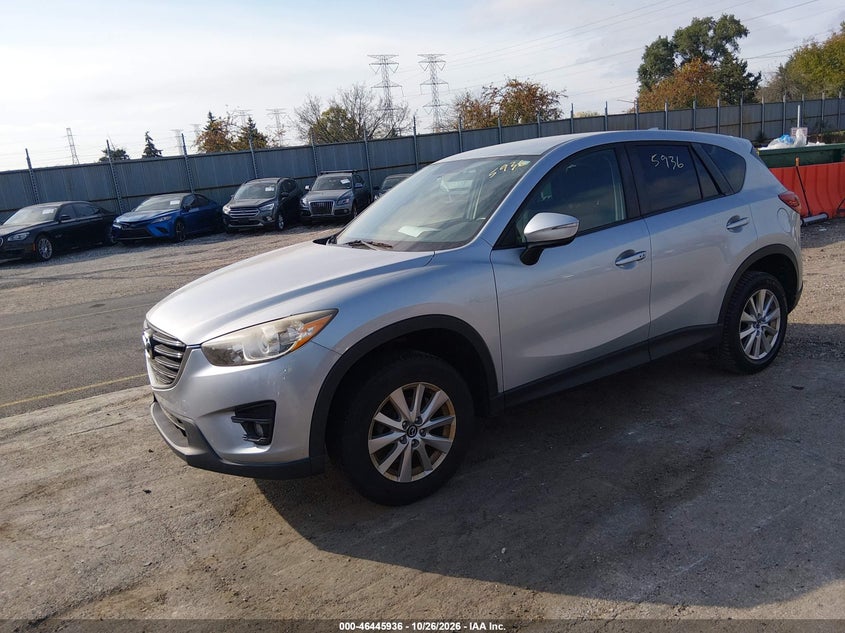 Vin: jm3ke4cy2g0603178, lot: 46946312, mazda cx-5 touring 20162