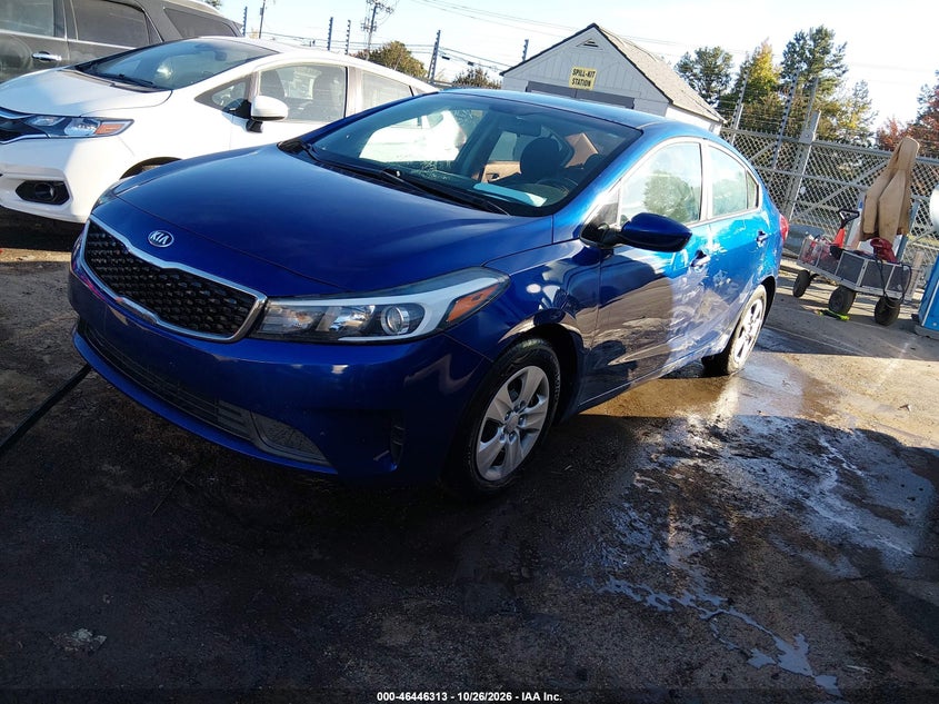 Vin: 3kpfk4a71he018078, lot: 46946689, kia forte lx 20172