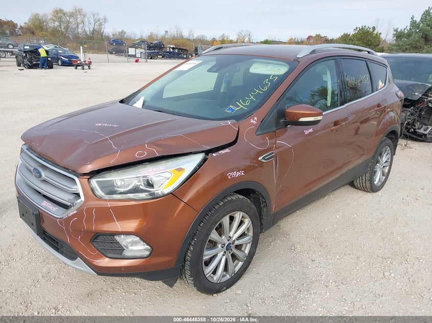 Vin: 1fmcu9j97hub50321, lot: 46946733, ford escape titanium 20172