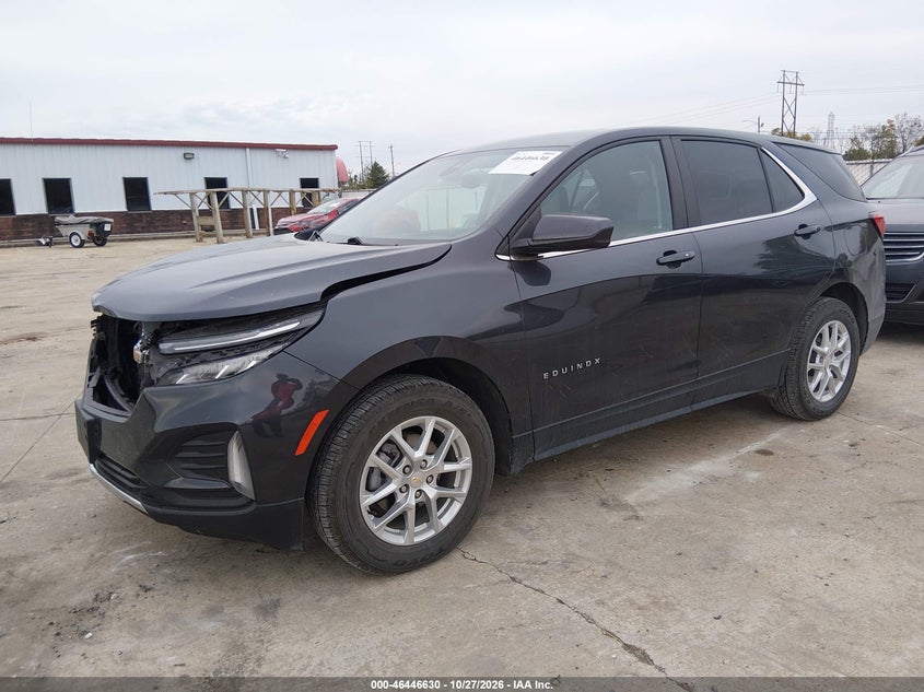 Vin: 2gnaxuev4n6114942, lot: 46947006, chevrolet equinox awd lt 20222