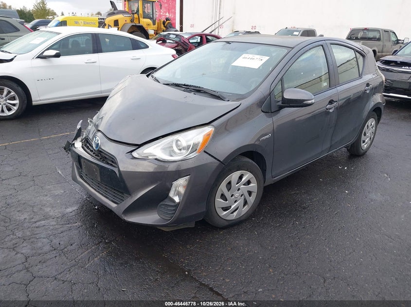 Vin: jtdkdtb30g1138602, lot: 46947154, toyota prius c two 20162