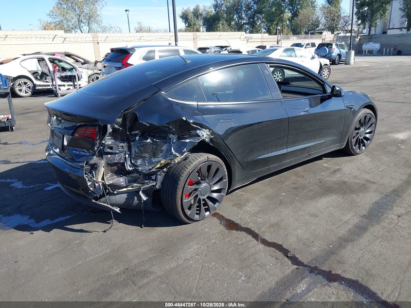Vin: 5yj3e1ec6nf210344, lot: 46947663, tesla model 3 performance dual motor all-wheel drive 20224