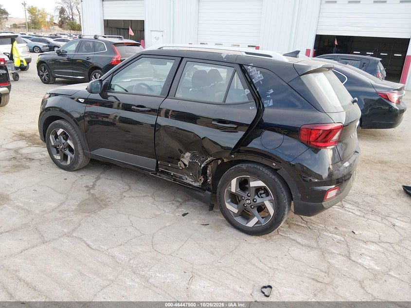 Vin: kmhrc8a33nu193729, lot: 46947876, hyundai venue sel 20223