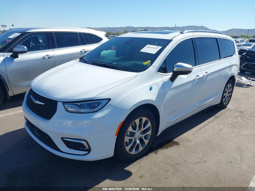 Vin: 2c4rc1n70pr622625, lot: 46948005, chrysler pacifica hybrid pinnacle 20232