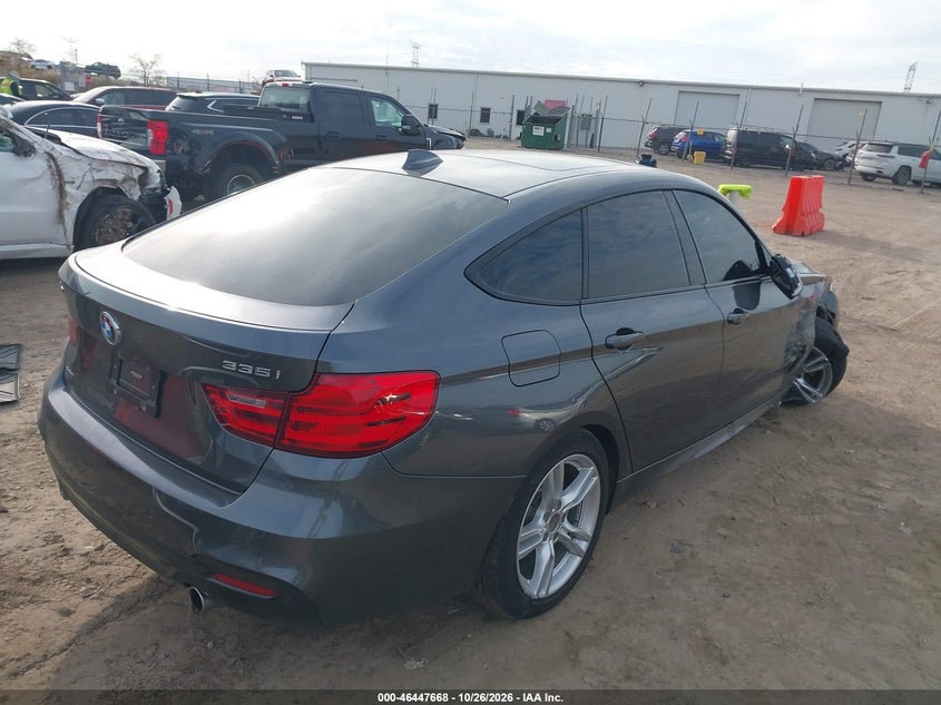 Vin: wba3x9c54gd869253, lot: 46948044, bmw 335i gran turismo xdrive 20164