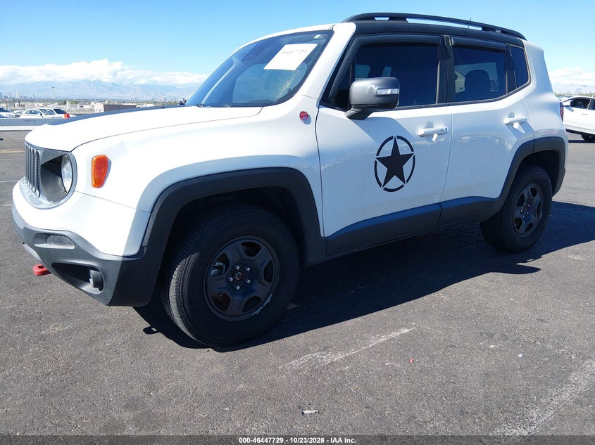 2018 Jeep Renegade Trailhawk 4X4, Обычный износ, IAAI, VIN ZACCJBCB1JPH35519 — фото 2