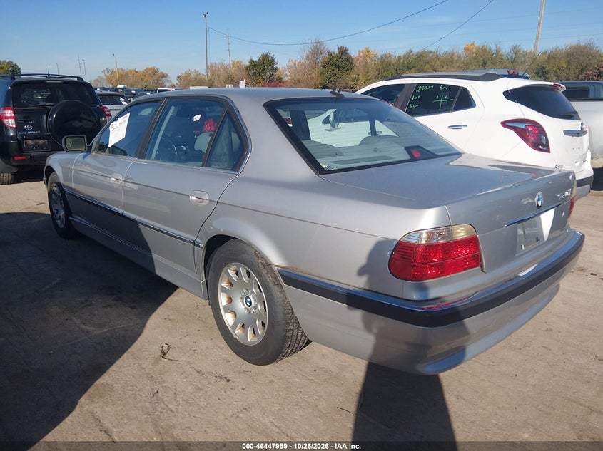 BMW 740IL 2001 VIN WBAGH83421DP19990
