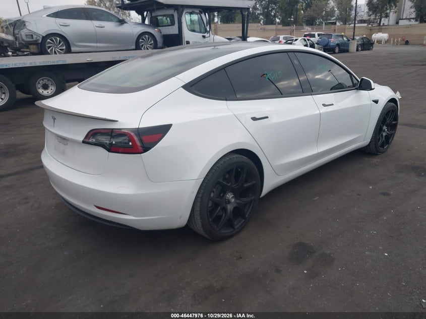 Vin: 5yj3e1eaxmf088973, lot: 46948352, tesla model 3 standard range plus rear-wheel drive 20214