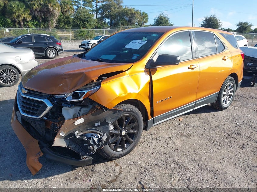 Vin: 2gnaxhev6j6196609, lot: 46948366, chevrolet equinox ls 20182