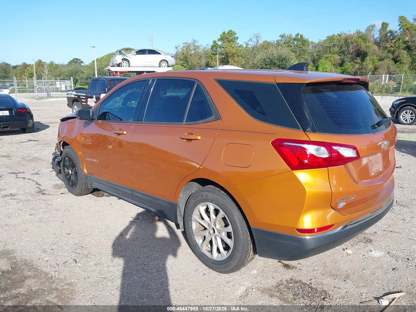 Vin: 2gnaxhev6j6196609, lot: 46948366, chevrolet equinox ls 20183