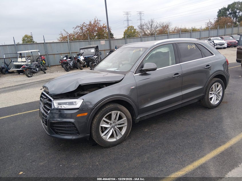2018 Audi Q3 2.0T Premium/2.0T Sport Premium, Left Front, IAAI, VIN WA1JCCFS7JR010621 — photo 2