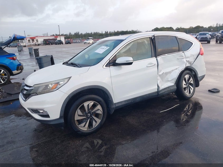 Vin: 5j6rm4h93fl087299, lot: 46948501, honda cr-v touring 20152