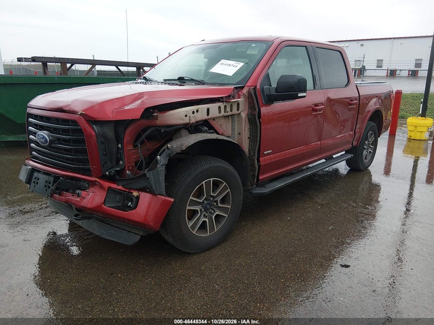 Vin: 1ftew1ep1fkd75828, lot: 46948720, ford f-150 xlt 20152