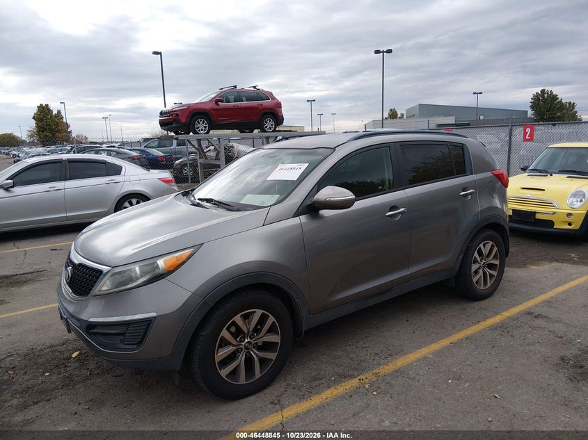 2015 Kia Sportage Lx, Обычный износ, IAAI, VIN KNDPB3AC9F7706189 — фото 2