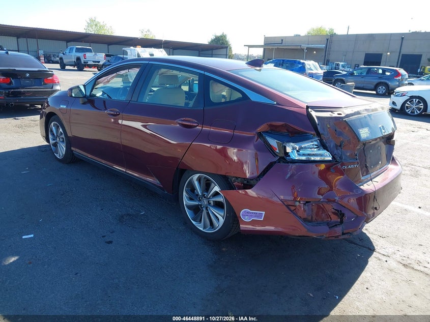 Vin: jhmzc5f31jc023475, lot: 46949267, honda clarity plug-in hybrid touring 20183