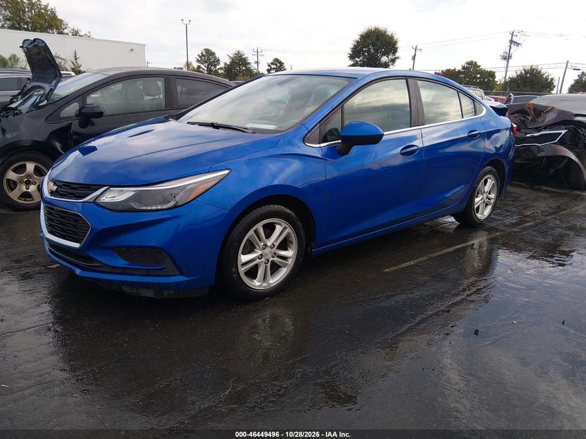 2017 Chevrolet Cruze Lt Auto, Rear, IAAI, VIN 1G1BE5SM9H7234950 — photo 2