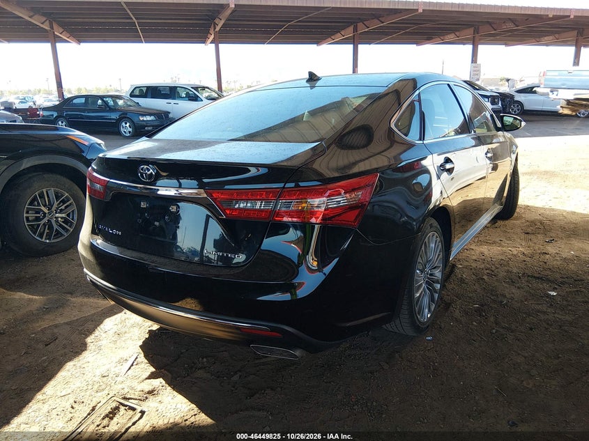 Vin: 4t1bk1eb6gu228487, lot: 46950201, toyota avalon limited 20164