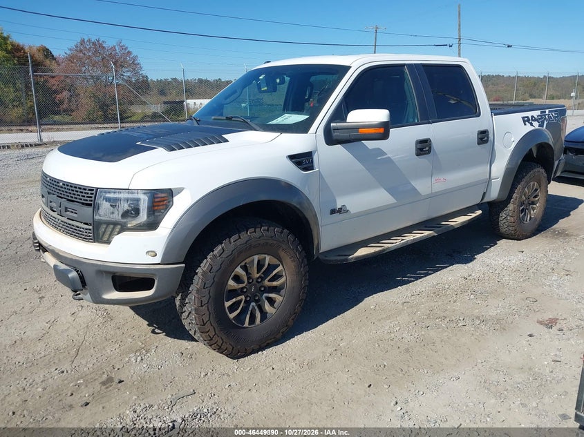 Vin: 1ftfw1r61cfc95259, lot: 46950266, ford f-150 svt raptor 20122