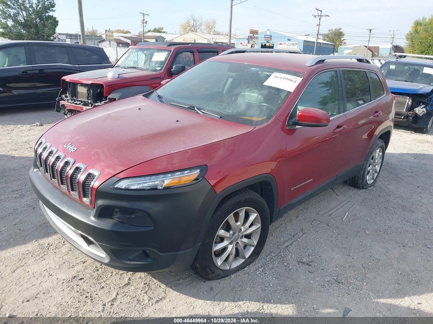 2014 Jeep Cherokee Limited, Normal Wear & Tear, IAAI, VIN 1C4PJMDS3EW236077 — photo 2