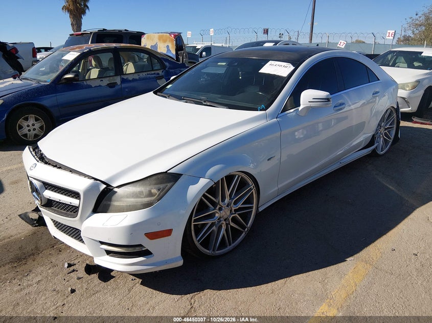 2012 Mercedes-Benz Cls 550, Left Rear, IAAI, VIN WDDLJ7DB8CA007717 — photo 2