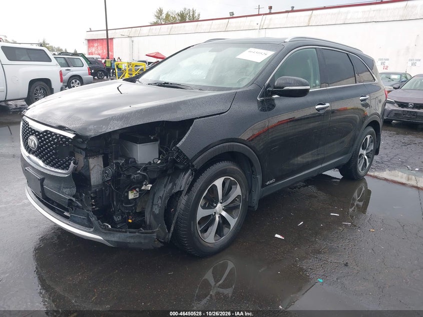 Vin: 5xyphda10gg017035, lot: 46950904, kia sorento 2.0t ex 20162