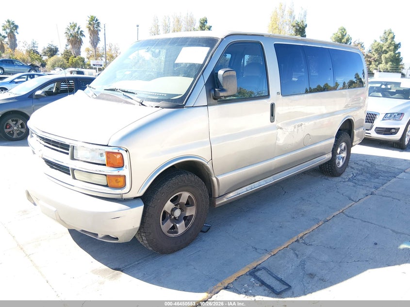 CHEVROLET EXPRESS LT 2002 VIN 1GNFG65R521151260