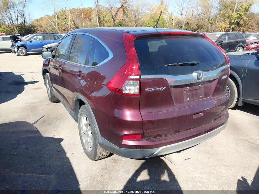 Vin: 2hkrm4h56gh687730, lot: 46951167, honda cr-v ex 20163