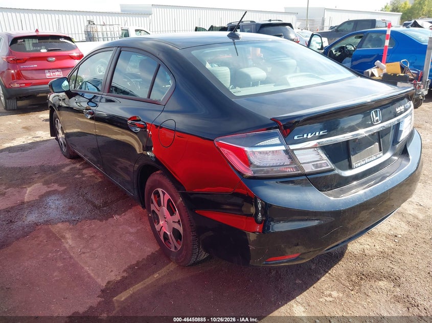 Vin: 19xfb4f34fe000516, lot: 46951261, honda civic hybrid 20153
