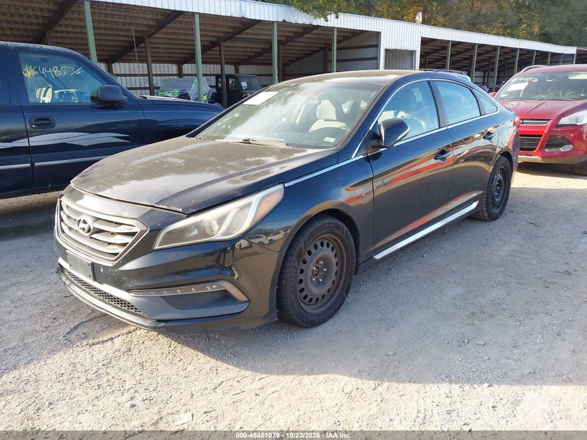 2015 Hyundai Sonata Sport, Обычный износ, IAAI, VIN 5NPE34AF3FH027504 — фото 2