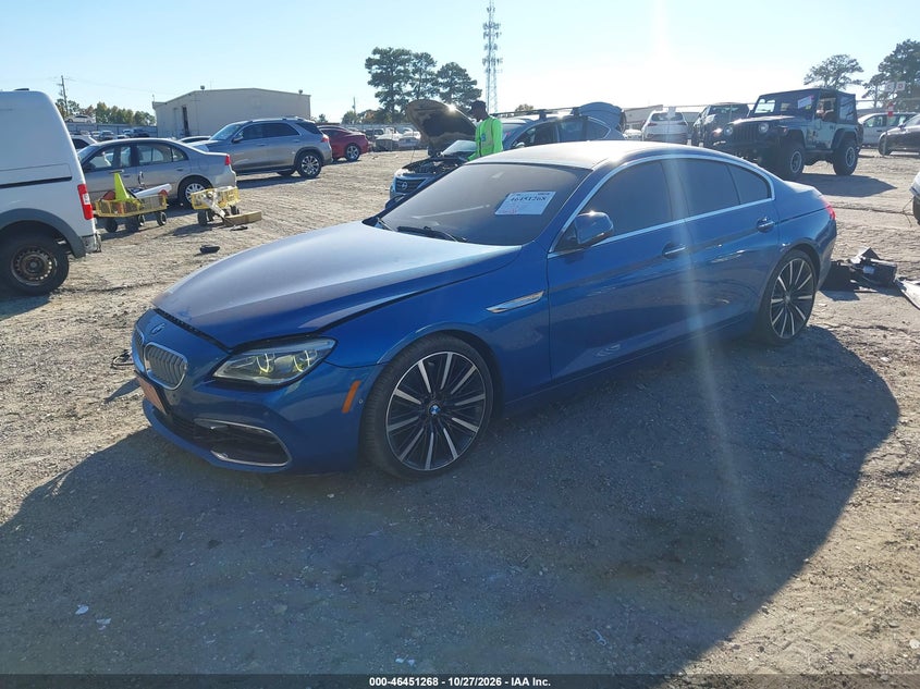 Vin: wba6d4c54jd981356, lot: 46951644, bmw 650i gran coupe 20182