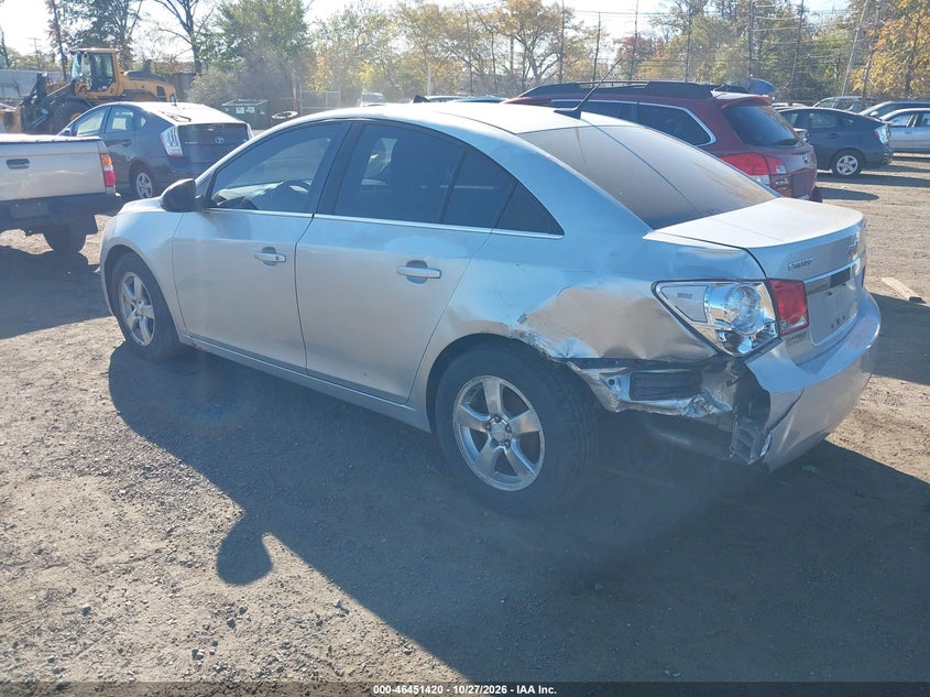 Vin: 1g1pc5sb9e7314738, lot: 46951796, chevrolet cruze 1lt auto 20143