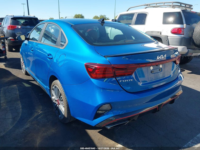 Vin: 3kpf44ac1pe610179, lot: 46952016, kia forte gt 20233