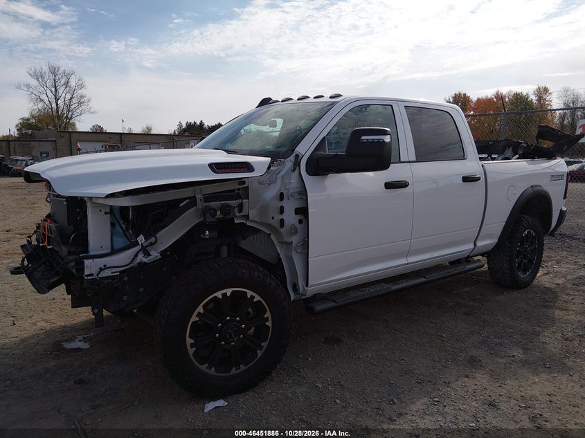 Vin: 3c6ur5cj3tg208602, lot: 46952262, ram 2500 warlock  4x4 6'4 box 20262