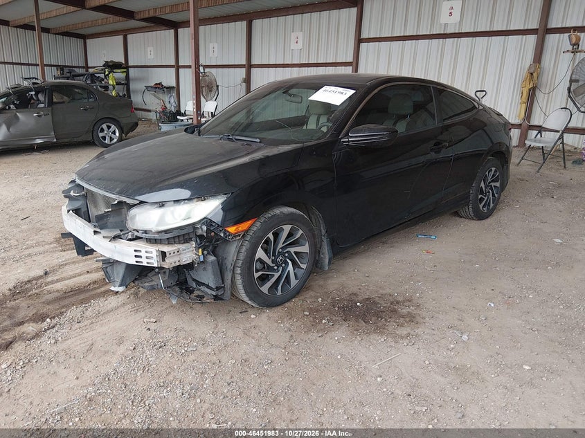 Vin: 2hgfc4b04gh303800, lot: 46952359, honda civic lx-p 20162