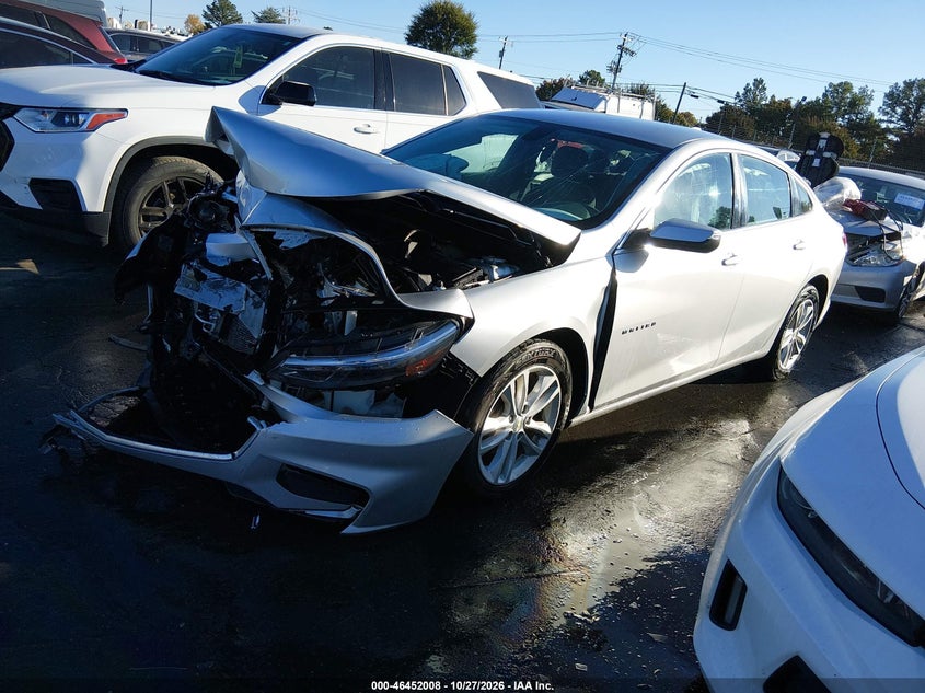 Vin: 1g1zd5st7jf245594, lot: 46952384, chevrolet malibu lt 20182