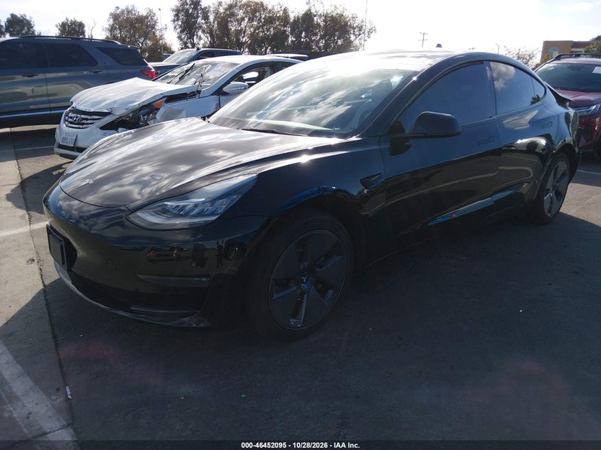 Vin: 5yj3e1eb3nf244846, lot: 46952471, tesla model 3 long range dual motor all-wheel drive 20222