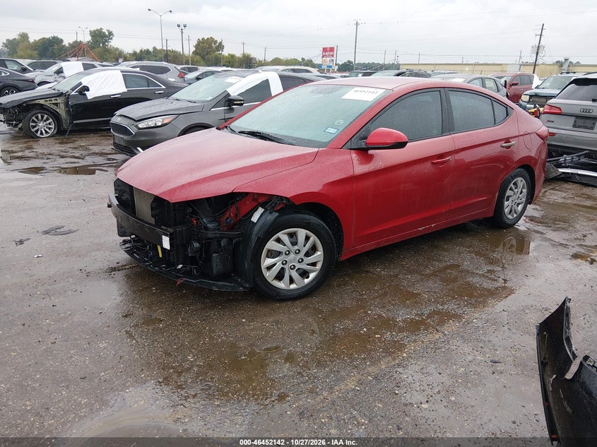 Vin: kmhd74lf9hu077888, lot: 46952518, hyundai elantra se 20172