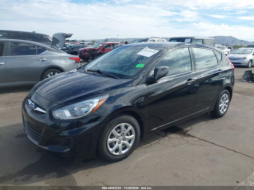 Vin: kmhct5ae8du086213, lot: 46952606, hyundai accent gs 20132