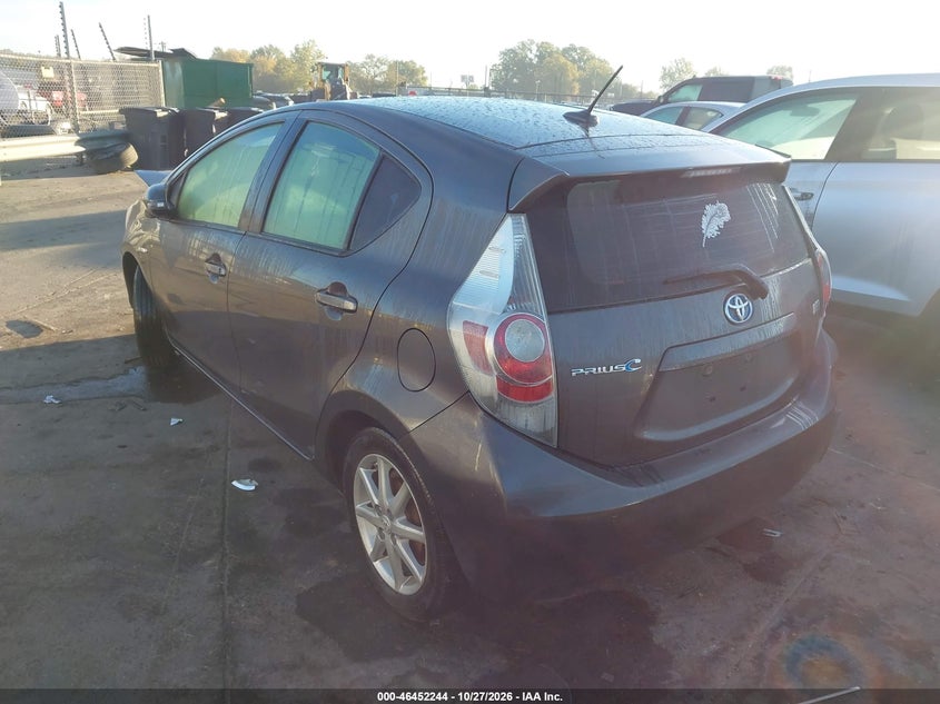 Vin: jtdkdtb32e1085740, lot: 46952620, toyota prius c three 20143
