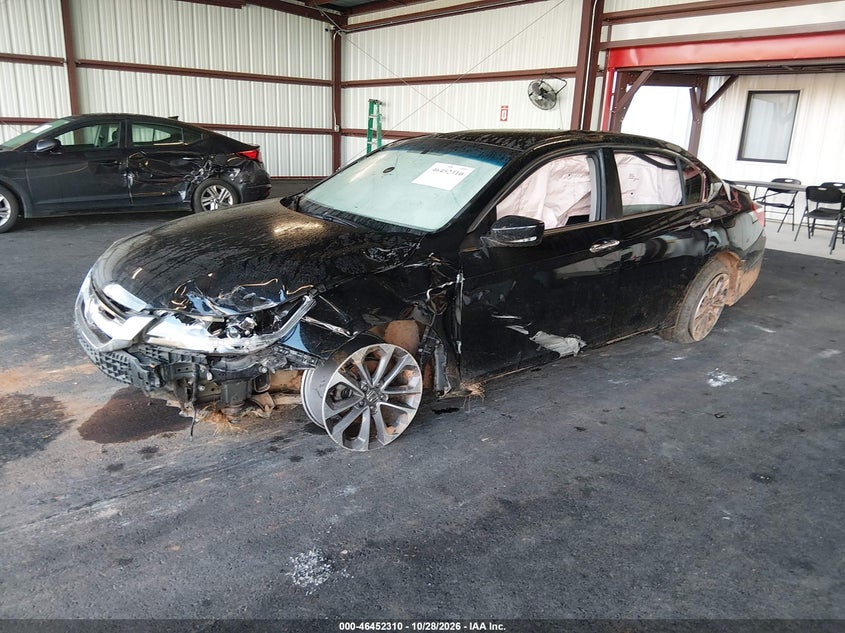 Vin: 1hgcr2f54fa120535, lot: 46952686, honda accord sport 20152