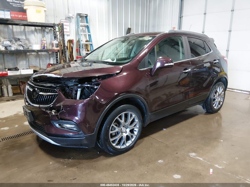 2018 Buick Encore Sport Touring, Удар спереди, IAAI, VIN KL4CJ2SB7JB566063 — фото 2