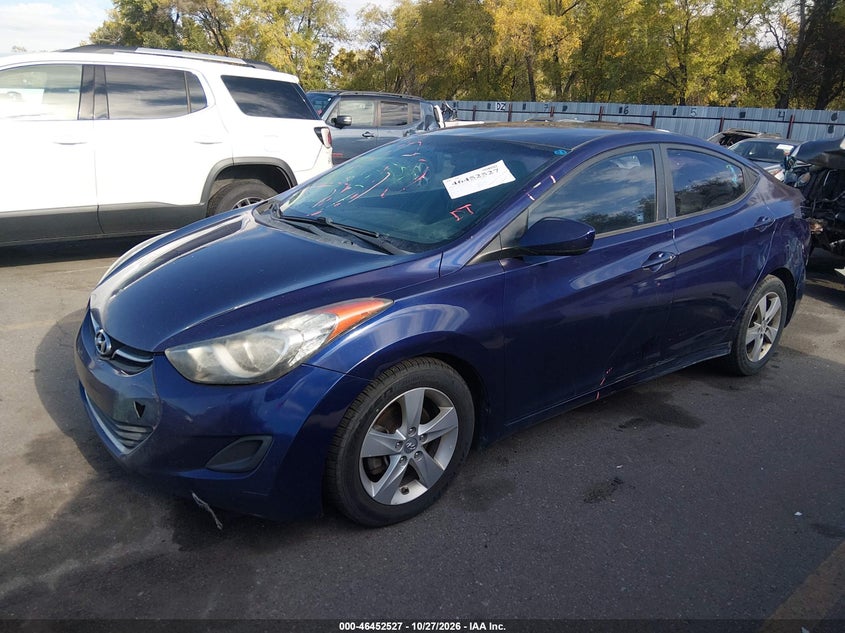 Vin: 5npdh4ae4dh370596, lot: 46952903, hyundai elantra gls 20132