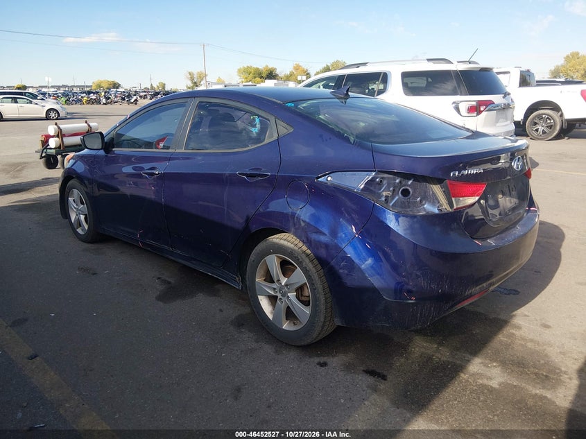 Vin: 5npdh4ae4dh370596, lot: 46952903, hyundai elantra gls 20133