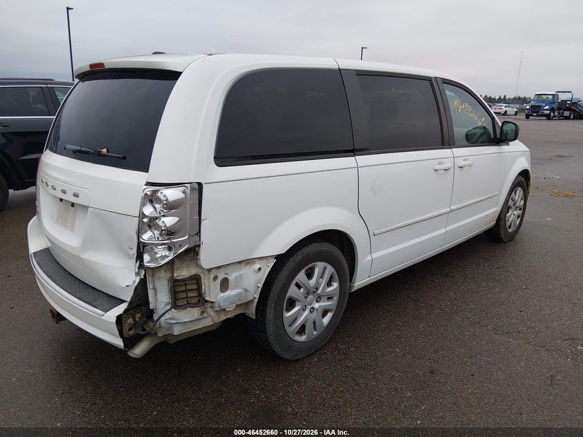 Vin: 2c4rdgbg5gr258691, lot: 46953036, dodge grand caravan se 20164